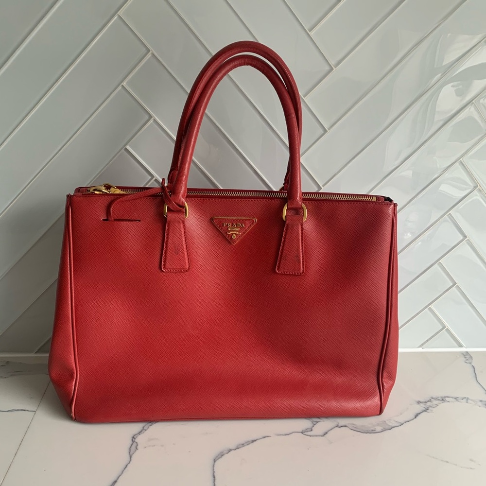Prada Red Tessuto Bag